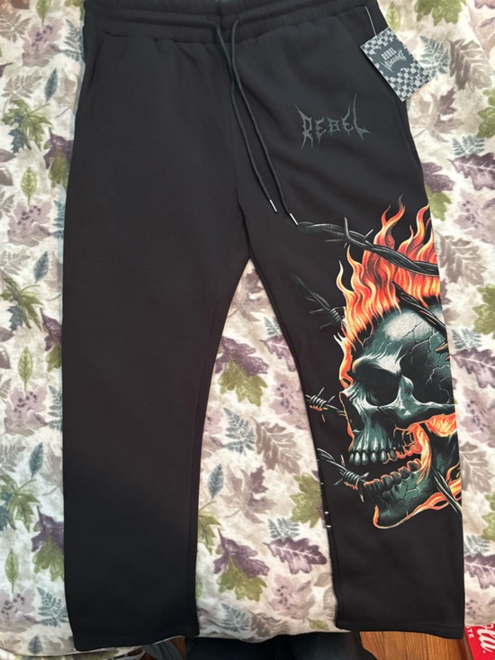 rebels Other - Ghost Rider Graphic Sweatpants – Streetwear/ Archive Drop